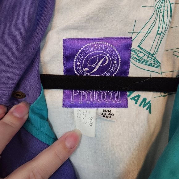 Vintage Protocol Bahamas Colour Block Jacket - Picture 2 of 9